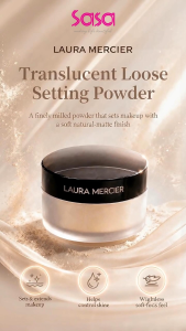 LAURA MERCIER Translucent Loose Setting Powder Silky Lightweight Natural Long-lasting (29g / 100ml + 29g / Set)