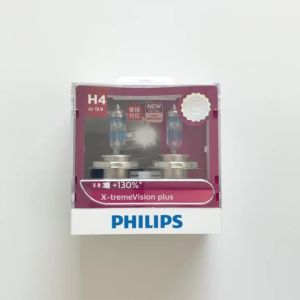 Philips | Philips H4 12V 60/55W X-tremeVisio Plus 3700K Bright Light Up to 130% Increased Bright Original Halogen Car Headlight 12342XV+