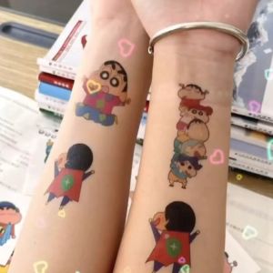 (READY STOCK) 20PCS Sticker Tattoo Kanak-kanak Stitch Cute Waterproof Temporary Kids Body Art Gift Present 史迪奇儿童防水卡通纹身贴纸