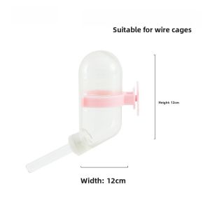 Hamster Water Bottle Roller Bearing Drinking Fountain Golden Retriever Life Essentials Water Jug Stand Drinking Bottle Hanging Feeder