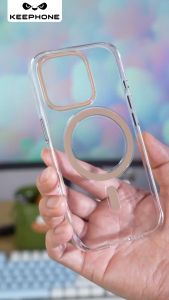 Ốp lưng Keephone Aurora Pro Trong Gradient chống ố vàng hỗ trợ sạc không dây cho Iphone 16 Pro Max