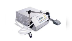 Zuranus เครื่องบรรจุของเหลว ลงขวด กึ่งอัตโนมัติ เครื่องบรรจุ แอลกอฮอลล์ น้ำยาล้างจาน น้ำ ซอส ซีอิ้ว แถมฟรี คลิปหนีบเนคไท