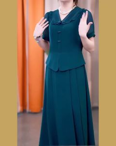 Váy cho mẹ đầm cho mẹ chất vải chéo HÀN cao cấp [HA45]