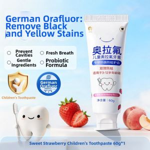MENGKEJIAO | Childrens and Teens Fluoride Toothpaste Anti-caries Teeth Strengthening Yellow Removal