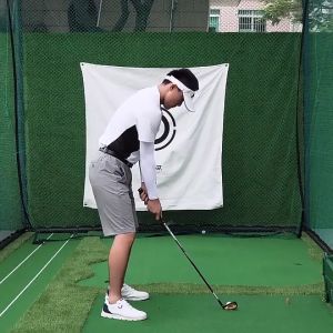 ผ้าเล็งเป้า ฝึกซ้อมกอล์ฟสีขาว ขนาด 1.5x1.5 เมตร (LXW001) สำหรับฝึกตีกอล์ฟในร่มและกลางแจ้ง สินค้ามีพร้อมส่ง