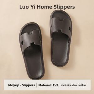 LORiCA 2025 New Mens Summer Outdoor Slippers Anti-Slip Odor-Resistant Indoor Quiet EVA Home Slippers Casual Style