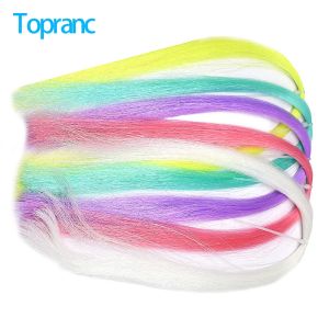Topranc Flashabou Đồ Bay Chất Liệu Cho Streamers Nymphs DIY Jig Móc Dụ Côn Trùng Lưỡi Câu Dụ Làm Chất Liệu UV