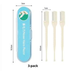 WHPHous | Manual Nose Hair Trimmer Double Head 360° Painless Nasal Clipper Washable Easy to Clean for Daily Grooming