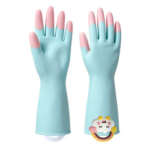 DINGQING | Summer Cooling Food-Grade Waterproof Non-slip Cleaning Gloves Latex