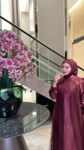 COD Leya Dress Velvet apk Brokat Tille Gamis Dewasa Terbaru Viral Dress Wanita Kondangan Kekinian