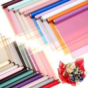 20 Sheets Flower Wrapping Paper Waterproof Floral Gift Packaging Paper for DIY Crafts Florist Supplies for Wedding Birthday Gift