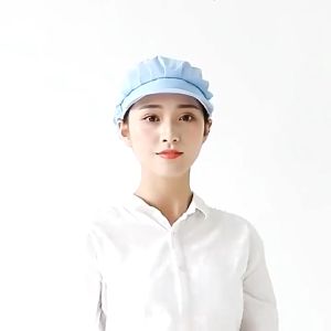Chef Hat Waiting Kitchen Food Service Cooking Cap Mesh Cotton Hat Chic Business Work Hair Nets
