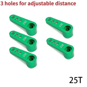 1/5/10PCS 25T Metal Servo Arm 3 Hole for 1/10 RC 21G 2KG 12KG 7KG Servo Car Boat Robot Wltoys Futaba Axial SCX10 TRX Accessories