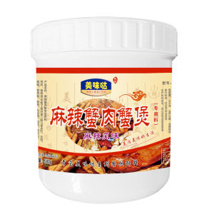 Spicy Crab Flavor Sauce for Grilled Fish Shrimp And Crawfish Hot Pot Commercial And Home Use Cooking Seasoning 500g Jar