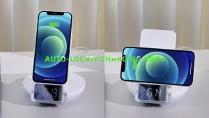 4IN1 MCDODO ORIGINAL WIRELESS CHARGER 15W WITH NIGHT LAMP / JAM TIME ALARM CLOCK / PHONE HOLDER DEKSTOP CHARGERS