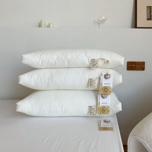 Gối Cotton Nguyên Chất Thoải Mái Thoáng Khí Gối Hạt Đậu Hỗ Trợ Cổ Độ Cứng Có Thể Điều Chỉnh Không Bị Phẳng Không Biến Dạng