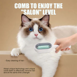 Pet Cleaning Hair Removal Comb Brush 3-In-1 Multifunctional Hair Removal Brush with Water Tank Pet Hair Cleaning and Grooming