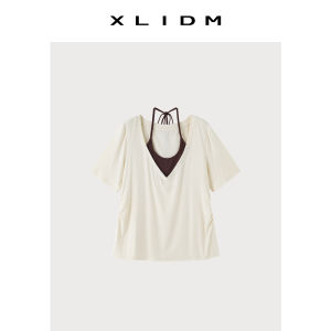 Halter V-neck Slim-fit T-Shirt