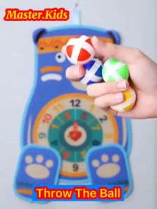 Đồ chơi ném bóng 2 mặt - Phát triển Thể chất - An toàn cho Bé - Tặng móc dán tường kèm 4 bóng dính