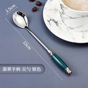 Thìa Cà Phê Bằng Thép Không Gỉ 304 Cao Cấp Phong Cách Châu Âu Cổ Điển Thìa Trộn Đồ Ăn Nhẹ Sáng Tạo Dễ Thương Có Logo Thương Hiệu