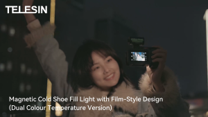 TELESIN MagFilm LED Light Magnetic Quick Release Lamp for DSLR Action Camera