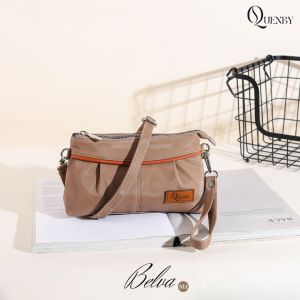 BELVA BY QUENBY Tas Selempang wanita murah cantik bahan chocoly anti air