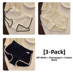 Elastic Comfort Plus Size Sports Style Color Block Briefs
