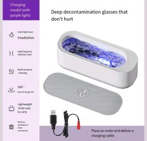Đồ trang sức cầm tay đồ trang sức siêu đa chức năng Hộp làm sạch mini tự động làm sạch kính Dụng cụ cạo râu thiết bị đồng hồ