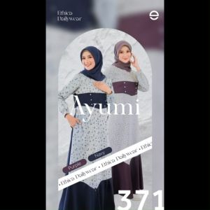 Terbaru Cod Gamis Muslimah Ethica Ayumi 371 The Floral Day Dreams