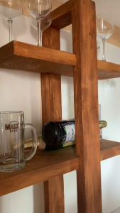 Two (2) Layers ADJUSTABLE WALL-MOUNTED WOODEN SHELVES floating wooden shelves wall organizer modern wall shelf rustic wooden shelf minimalist shelf scandinavian shelf japandi shelf luxury wall decor display shelf plant shelf living room shelf bedroom wall