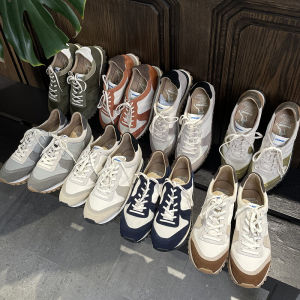 รองเท้าวิ่งแบบสวมสำหรับผู้หญิง PANE Velinda Handbag รองเท้าวิ่งแบบสวมสไตล์ย้อนยุคแบบสวมหัวกลมพื้นแบนสำหรับใส่ไปทำงาน