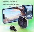 Headset Bluetooth 5.3 Earphone tws air 31 wireless led display Transparan. 