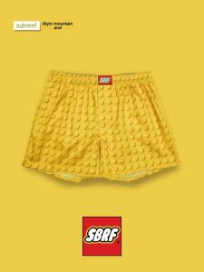 กางเกงบ็อกเซอร์ผ้าฝ้ายหลวมสไตล์บล็อก Subreef SBRF กางเกงบ็อกเซอร์ชายผู้หญิงในบ้าน ทรงสี่เหลี่ยม ทรงสามเหลี่ยม สำหรับคู่รัก