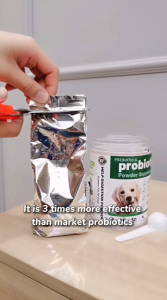 Max & Paw Pet Supplement Dog Supplement Probiotic - All Natural Probiotic Powder + Organic Prebiotic - 200g
