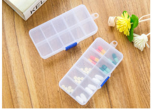 Shuno (10/15/24) Compartment Adjustable Transparent Plastic Storage Box Kotak Simpan Barang Kecil Petak 多功能透明收納盒