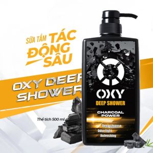 Dầu Gội Tác Động Sâu Oxy Deep Shampoo With Charcoal Power 500ml Sạch Sâu Giảm Ngứa Tóc Mềm Mượt