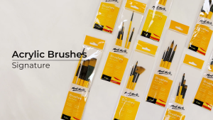 [Giao Hỏa Tốc] Bộ 4 Cọ Acrylic Mont Marte Gallery Series Brush Set Acrylic 4pce BMHS0011