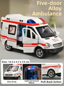 Alloy Ambulance Rescue Toy Car