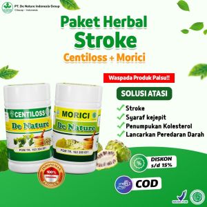 Obat Herbal Stroke Ringan Berat Struk Iskemik Hemoragik Setruk Syaraf Lumpuh Mati Rasa Sebelah Kiri Kanan Kaku Pada Bagian Tubuh Tremor Kejang Sulit Bicara Paling Ampuh Centiloss Morici De Nature