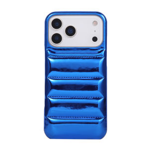 Luxury Down Jacket Leather Phone Case For iPhone 17 16 15 14 13 12 Pro Max 11 Air Plus 17Pro 16Pro Shockproof Bumper Back Cover