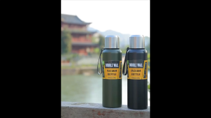 [Màu ĐEN] Bình Giữ Nhiệt Inox 304 Đựng Nước Dung Tích 1500ml Cute - Chọn Size Bình Đựng Nước Giữ Nhiệt Tặng Kèm Bộ Lọc Thể Thao Inox 304 Chính Hãng Amalife