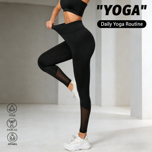 New High Waist Yoga leggings Pants for Women Tummy Control Leggings Stretchy Soft Quick Dry Workout Running Pants Gym Sports