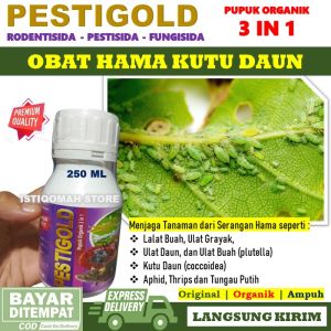 Obat Semprot Hama Kutu Daun untuk Semua Tanaman Paling Mujarab PESTIGOLD Pestisida Organik Nabati 250ML