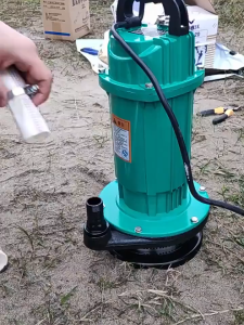 REAIM Submersible Water Pump Heavy Duty 220V 1HP/2HP Cutting Sewage Pump for Flood Agricultural Irrigation Pump