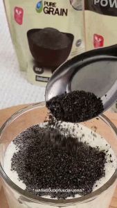 เพียวเกรน งาดำคั่วบด100% (ยกลังจำนวน 30 ถุง)