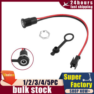 DC 5.5mm x 2.1mm Power Jack Socket Female Panel Mount Connector metal 5.5*2.1 For Electric Scooter Bicycle With Nut Snap