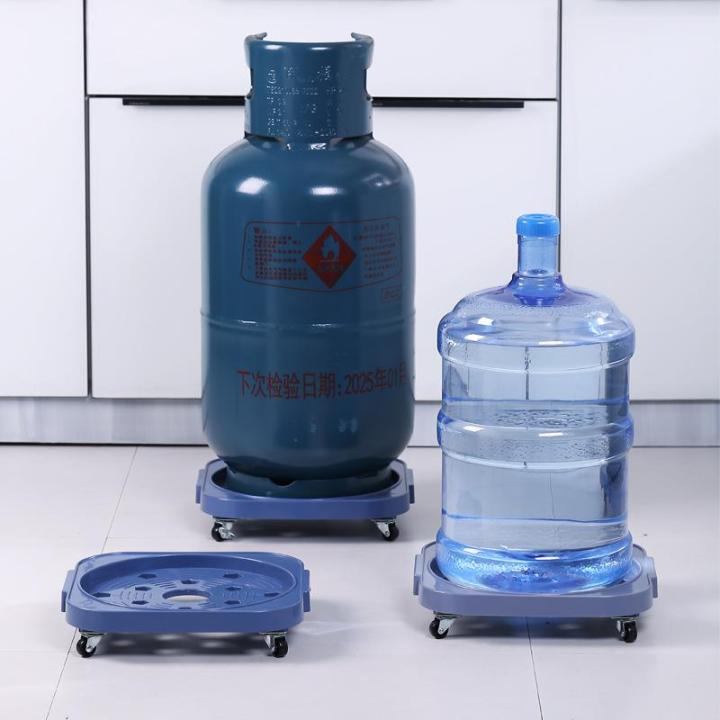 Gas Stove with Wheels Vase Mat Pulley Florals Storage Rack Water