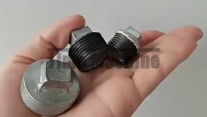 Galvanized Iron Plugs Pipeline Accessories 1/2" To 1"