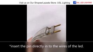 KOVEX AC Plug for 220v Rope Light / Strip Light 9mm ( Waterproof ) and Neon Lights 7mm【COD】