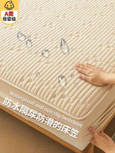 Waterproof Thickened Cotton Bed Canopy Single Piece Mattress Protector Full Cover Dustproof Bed Sheet Urine Barrier Bed Skirt